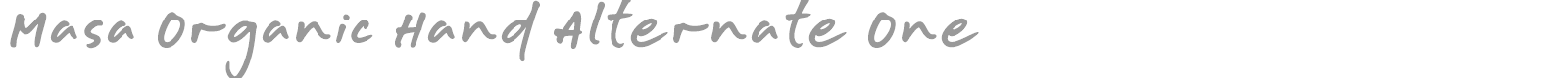 Masa Organic Hand font preview